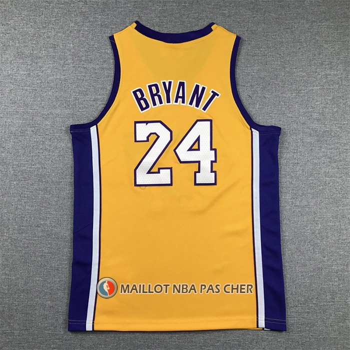 Maillot Enfant Los Angeles Lakers Kobe Bryant NO 24 Mitchell & Ness 2008-09 Jaune